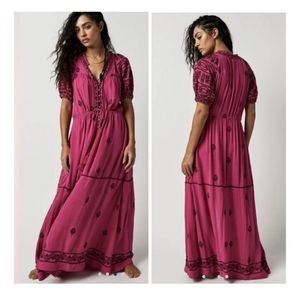 Free People Pink Maxi Dress